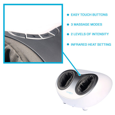 Image of Aurora Health & Beauty Portable Shiatsu Foot Compression Massager with Heat - Decor Dynamics