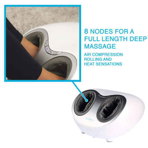 Image of Aurora Health & Beauty Portable Shiatsu Foot Compression Massager with Heat - Decor Dynamics