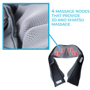 Aurora Health & Beauty Cordless Neck and Back Shoulder Massager with Heat - Decor Dynamics