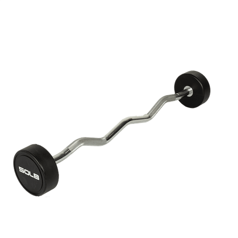 Image of Fitness Products Direct Urethane Curl Barbell Set 20lb-110lb (10lb Increments) - Decor Dynamics