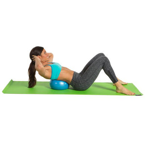 GoFit 20cm Core Ab Ball with Training DVD & Inflation Tube - Blue provides more effective toning for the abs - Decor Dynamics