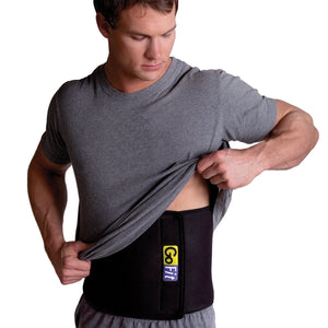 Double Thick Neoprene Waist Trimmer - Black/One Size Fits Most - Decor Dynamics