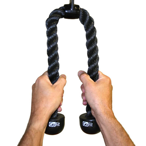 Triceps Rope for gym machine - Black - Decor Dynamics