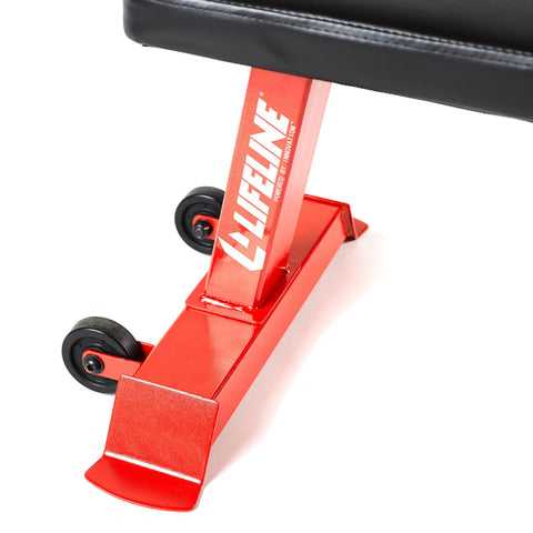 Image of Lifeline Heavy-Duty Flat Weight Bench - Great for General Weight Training - Decor Dynamics