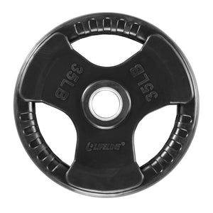 Lifeline Impact-Resistant Olympic Rubber Grip Plates - For Consistent Training and Balanced Loads - Decor Dynamics