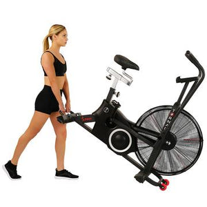 Sunny Health & Fitness Exercise Fan Bike with Bluetooth and Heart Rate Compatibility - Tornado LX Air Bike - Decor Dynamics