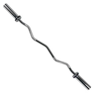 Sunny Health & Fitness 47" Olympic Curl Bar with Ring Collars - Decor Dynamics