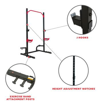 Image of Sunny Health & Fitness Power Zone Squat Stand - Decor Dynamics