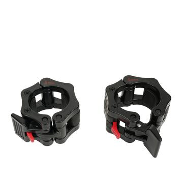 Image of Sunny Health & Fitness Shark Clamp Barbell Lock Collars for Olympic Barbells - Decor Dynamics
