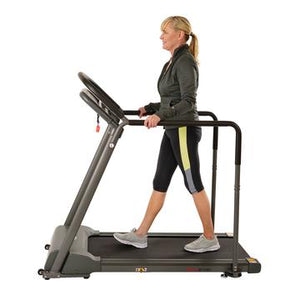 Sunny Health & Fitness Recovery Walking Treadmill with Low Profile Deck and Multi-Grip Handrails for Mobility/Balance Support - Decor Dynamics