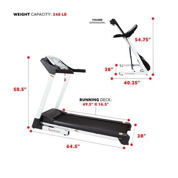 Image of Sunny Health & Fitness Smart Treadmill With Auto Incline, Sound system, Bluetooth & Phone function - Decor Dynamics